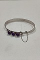 Bracelet in 
Sterling Silver 
with Purple 
Stones from 
Santra Gold and 
Silver
Inner width: 
67 mm ...