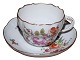 Meissen 
Germany, 
coffeecup with 
matching 
saucer.
The cup 
measures 8.3 
cm. in diameter 
and 6.1 ...