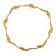 Lapponia 18kt gold necklace year 1982. L: 41,5cm. W: 4-8mm