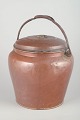 Danish 
maternity pail, 
19th century.
Copper 
maternity pail 
with lid and 
curved handle. 
...
