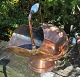 Antique copper 
coal bucket, 
19th century.