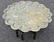 Arabic smoking 
table with 
brass plate 
from India, 
19th/20th 
century. Brass 
plate decorated 
with ...