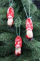 Old Santa Claus 
made of cotton 
and felt to 
hang on the 
Christmas tree. 
Height: 7cm. (3 
pcs. in ...