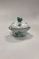 Herend Chinese 
Bouquet Green 
Lidded Bowl No. 
6018/VAV. 
Measures 11 cm 
/ 4.33 in. with 
butterfly ...