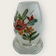 Kastrup 
Glassworks, 
cozy lamp with 
hand-painted 
flower 
decoration for 
tealights, 
approx. 9cm ...