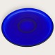 Holmegaard, 
Broksø, Pressed 
glass, Blue 
dish 28cm in 
diameter, 
design Jacob E. 
bang *Good 
condition*