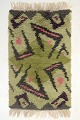 Scandinavian 
designer
Rya carpet, 
1960/70s.
Hand-knotted 
rya carpet in 
wool with a 
graphic ...