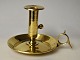 Danish brass 
candlestick, 
19th century. 
With handle. 
H.: 11 cm. 
Dia.: 13 cm.
Appears 
freshly ...