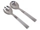 Georg Jensen 
Bernadotte 
sterling silver 
and stainless 
steel, salad 
set.
Length 19.4 
...