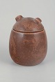 Erik Rahr for 
Saxbo
Lidded jar, 
mid 20th 
century.
Organically 
shaped 
stoneware 
lidded jar with 
...