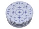 Royal 
Copenhagen Blue 
Fluted Plain, 
salad plate.
Decoration 
number 1/179.
Factory ...