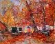 Eisner, Ib 
(1925 - 2003) 
Denmark. 
October rain, 
Dyrehaven. Oil 
on canvas. 
Signed. 40 x 50 
cm. ...