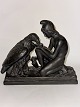 Ceramic 
figurine (black 
basalt) 
depicting 
Ganymede with 
Jupiter's eagle 
by Bertel 
Thorvaldsen ...