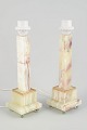 Prof. G. Bessi for Volterra, ItalyPair of table lamps, 1970s.Elegant pair of polished onyx ...