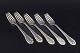 Georg Jensen
5 dinner 
forks, “Lily of 
the Valley”, 
1933–44.
Set of five 
sterling silver 
dinner ...