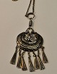 Necklace in 
sterling 
silver. Viking 
ornamentation.