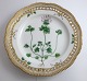 Royal 
Copenhagen. 
Flora Danica 
plate w. 
open-work ...