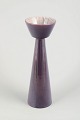 Mari Simmulson for Upsala-EkebyLarge vase 4174, 1960s.Sculptural conical vase in deep purple ...