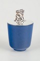 Saxbo / Aage 
Weimar
Lidded jar 
with sterling 
silver lid, 
mid-20th 
century.
Elegant 
cylindrical ...
