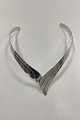 Modern Open 
Neckring in 
Sterling 
Silver. 
Opening 
measures: 84 mm 
/ 3.31 inch 
Inner ...