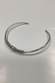 Modern Open Neckring in Sterling Silver Designed by Hermann SiersbølOpening Measure: 70 mm ...