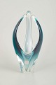 Paul Kedelv for Flygfors“Coquille”, 1958.Organic, sculptural art-glass vase/sculpture in ...