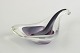 Paul Kedelv for Flygfors“Coquille”, 1955.Organically shaped art-glass bowl in clear and ...