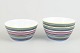 Alfredo Häberli for IittalaBowls “Origo”, 2000s.Three colourful porcelain bowls from the ...
