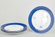 Royal Copenhagen4 large dinner plates, 1960s.Rare large porcelain plates with a wide blue ...