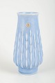 Ewald Dahlskog for Bo Fajans.Vase, 1930/40s.Handmade faience vase in light blue glaze with ...