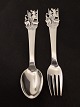 H C Andersen 
children's 
cutlery 14.5 
cm. 830 silver, 
nice as new, no 
engravings, 
item no. 626433