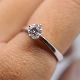 Georg Jensen; Diamond ring in 18k white gold