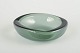 Scandinavian glassworksArt glass bowl, 1970s.Organically shaped mouth-blown bowl in green ...