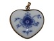 Bing & Grondahl 
Blue Fluted / 
Blue 
Traditional, 
heart pendant 
with brass 
edge.
Decoration ...