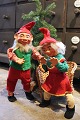 2 old shop 
elves with felt 
clothes and 
faces in 
painted 
papier-mâché. 
(Mother and 
Father) ...
