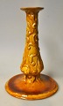 Hammershøj, Svend (1873 - 1948) Denmark: Candlestick. 1904 - 1908. Glazed earthenware. Yellow ...