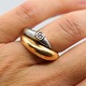 Ole Lynggaard; 
Fidelity ring 
of 14k gold and 
white gold, ...