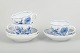 Meissen Blue Onion pattern – three coffee cups with matching saucers.Set of three Meissen ...