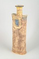 YNGVOR BLOMSTRÖMLarge unique art-pattern vase, Sweden, 1970s.Tall, rectangular studio vase ...