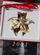 Georg Jensen 
Christmas 
Ornament 2001, 
Poinsettia
