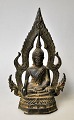 Sitting Buddha, 
18th/19th 
century. 
Bronze. Cire 
Perdue.
