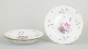MeissenSet of three dinner plates, early 20th century.An elegant set of hand-painted ...