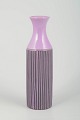 Gabriel, SwedenCeramic vase, 1970s.Tall cylindrical retro vase in purple glaze with ...