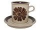 Arabia Finland 
Tunturi 
Stoneware, 
coffeecup with 
matching 
saucer.
Designed by 
Olga Osol and 
...