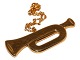Georg Jensen 
Golden 
Christmas 
Ornament - 
Trumpet - 
without box.
Measures 
approximately 4 
...