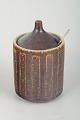 Palshus (Per and Annelise Linnemann-Schmidt)Jam jar with spoon, 1970s.Wheel-thrown stoneware ...