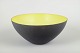 Krenit Bowl 1960s.Classic Danish design bowl in black-lacquered metal with an enamelled ...