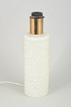 Swedish design – glass and brass table lamp, 1970sElegant table lamp in textured white pressed ...