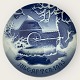 Bing & Grondahl, Christmas plate 1945, "The old water mill" 18cm in diameter, 1st grade *Perfect ...