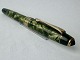 Large green marbled Big Ben fountain pen With wide ribbed belly band on the cap. Appears in good ...
